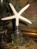 Starfish Sea Shell Topped Bottle