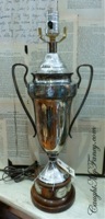 Vintage Silver Golf Trophy Lamp